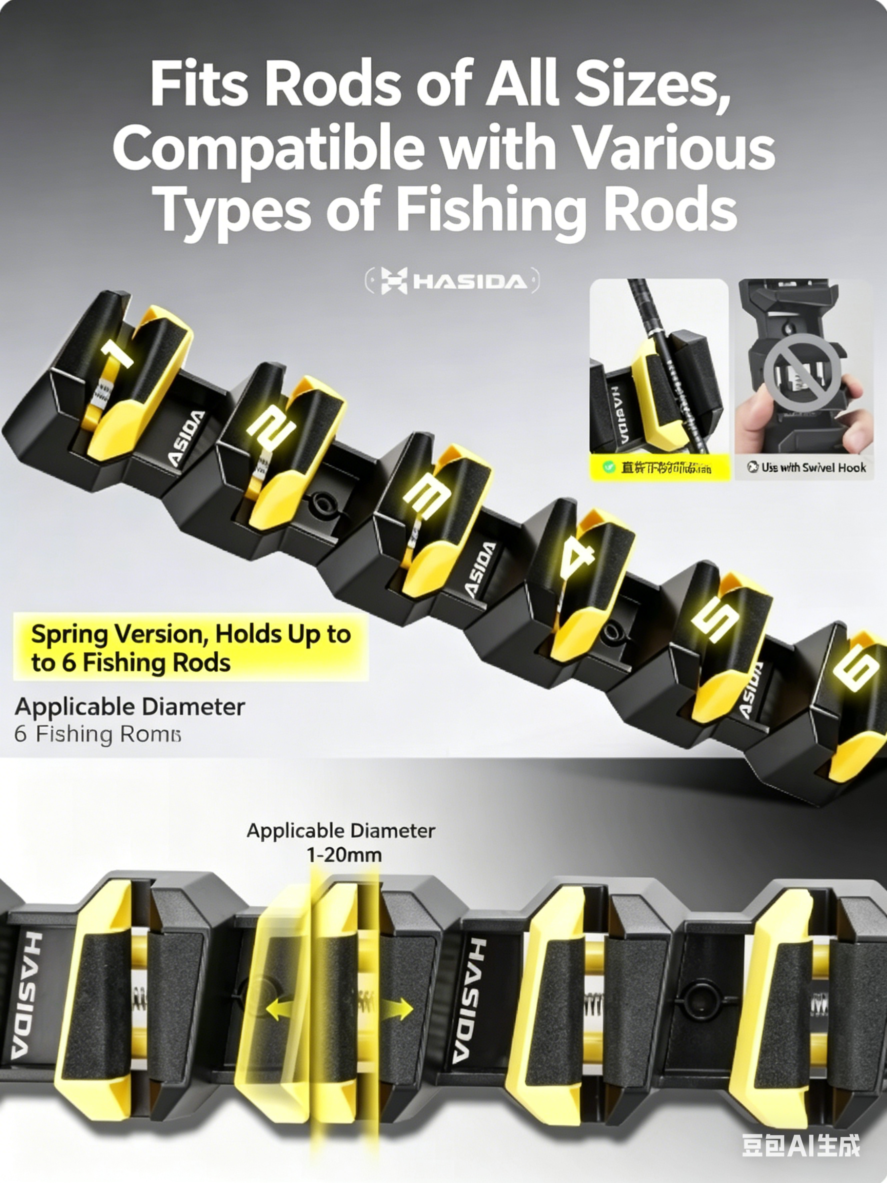 HISTAR Soft Rubber Wall-Mounte - Fishing Lure Accessories recension och pris