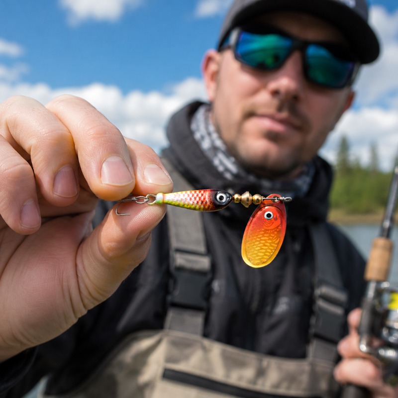 Fishing Spinner Lure Metal Rot - Fishing Lure Blade Bait recension och pris