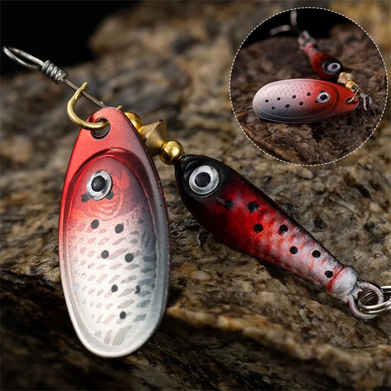 Fishing Spinner Lure Metal Rot - Fishing Lure Blade Bait recension och pris
