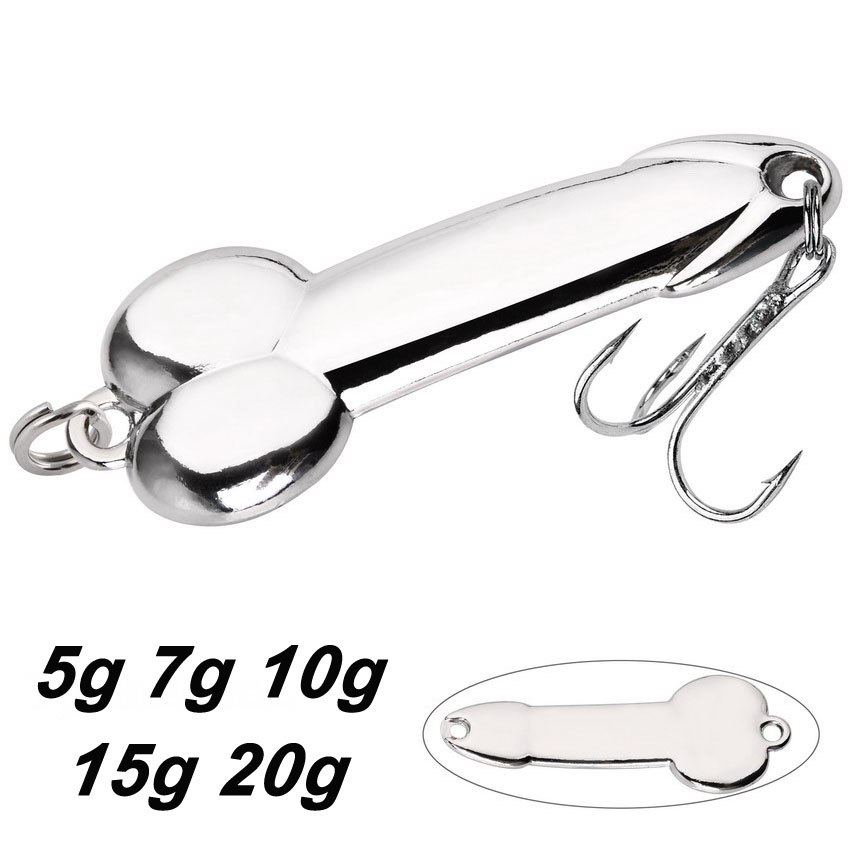 Metal Spoon Penis Shape Fishin - Fishing Lure Soft Plastic recension och pris