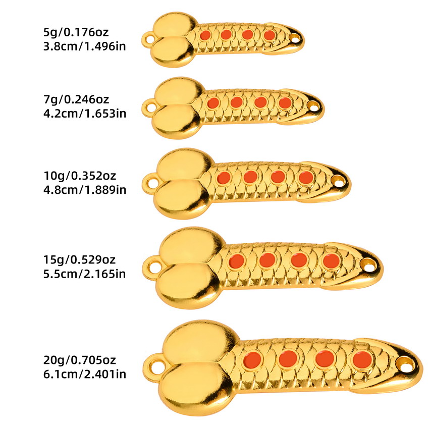 Metal Spoon Penis Shape Fishin - Fishing Lure Soft Plastic recension och pris