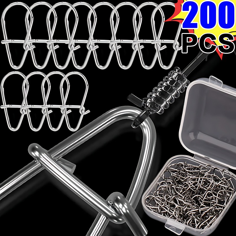 100/200PCS Stainless Steel Fis - Fishing Lure Accessories recension och pris