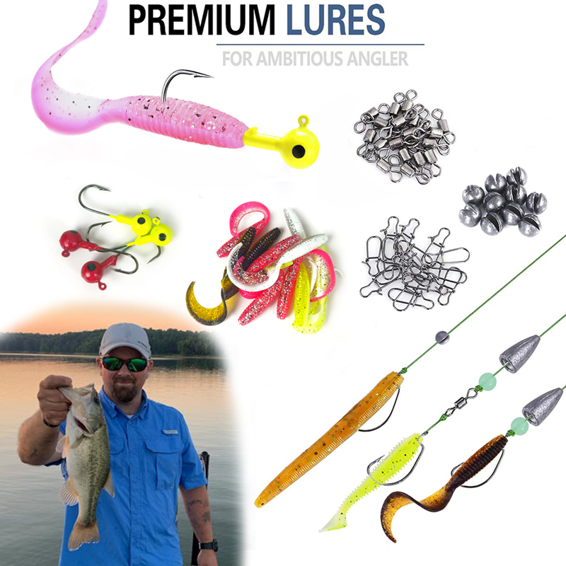 New 120PCS Fishing Lure Set So - Fishing Lure Soft Plastic recension och pris