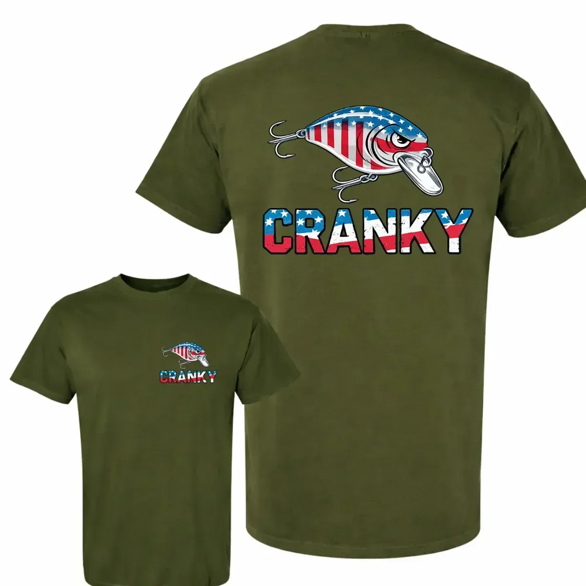 Camo Crankbait Fishing T-Shirt - Fishing Lure Crankbait recension och pris