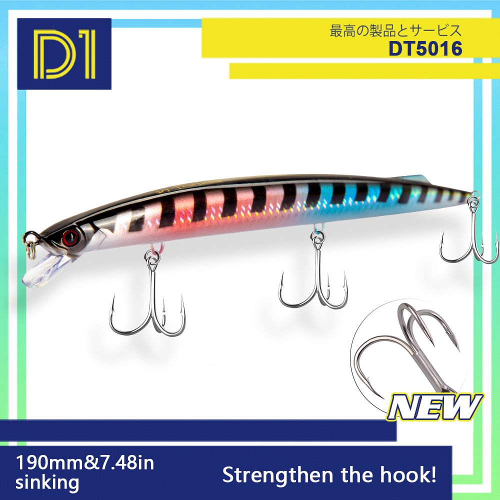 D1 Sea Fishing Minnow Lure 190 - Fishing Lure Jerkbait recension och pris