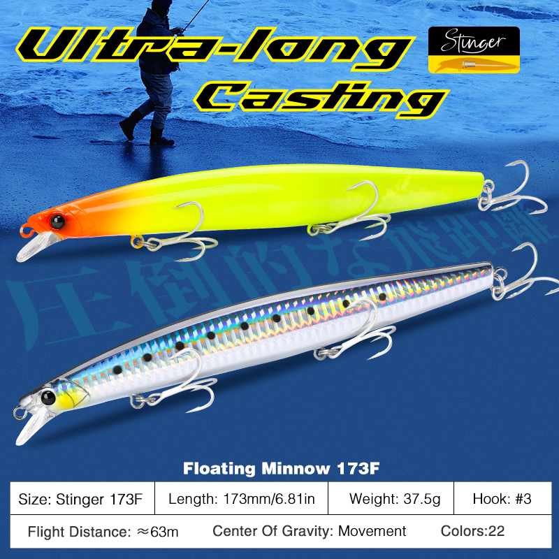 TSURINOYA Shore Fishing STINGE - Fishing Lure Popper recension och pris