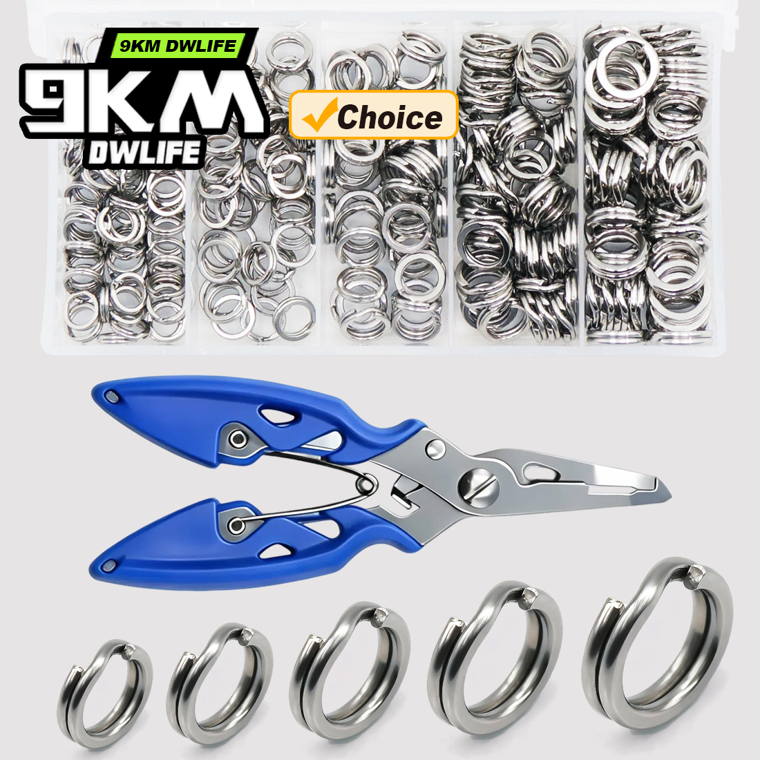 9KM Fishing Split Rings with P - Fishing Lure Making Kit recension och pris