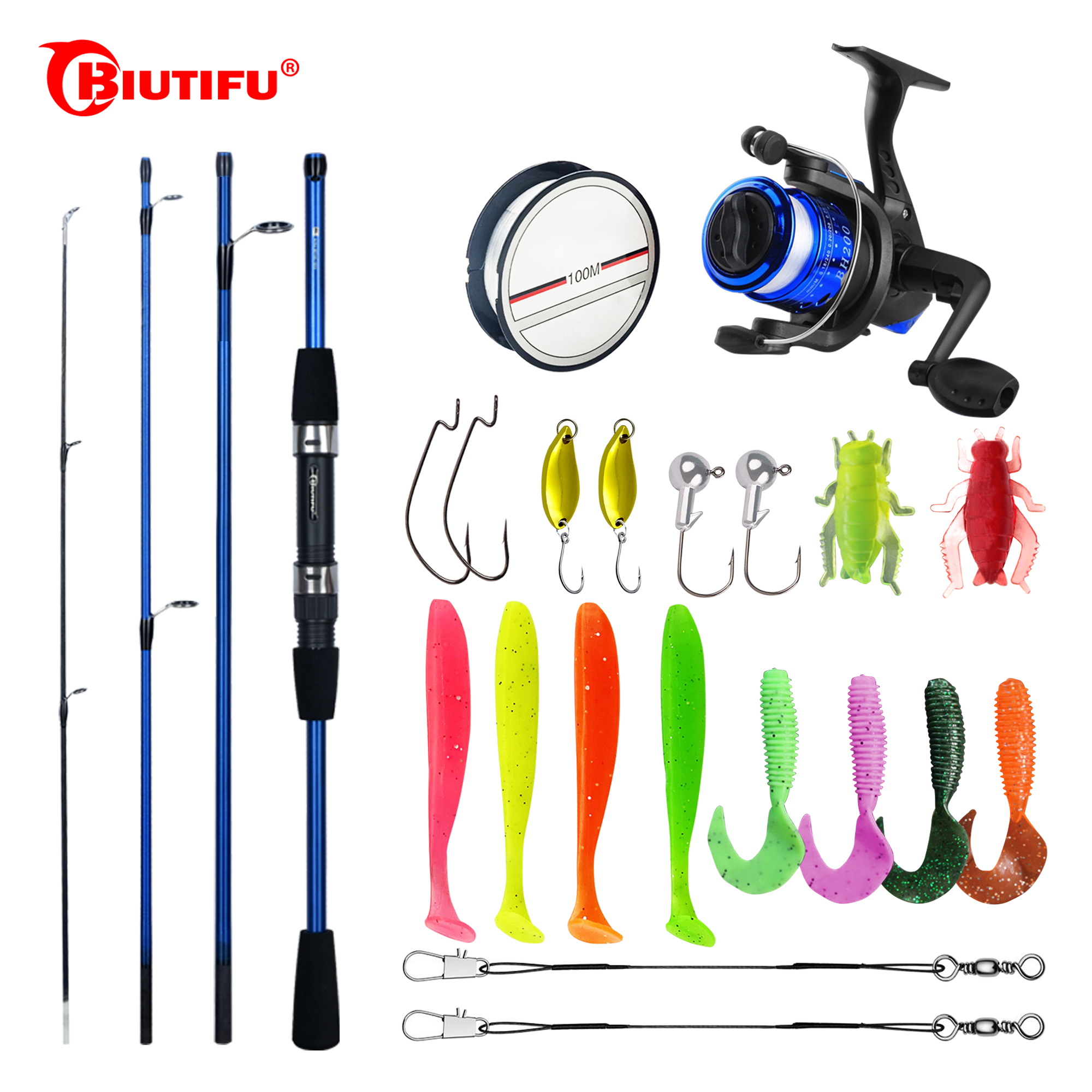 BIUTIFU Spinning Fishing Rod S - Fishing Lure Spinner recension och pris